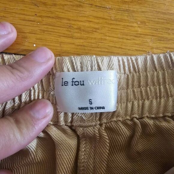 Le Fou Wilfred Aritzia Womens Linen Blend Bermuda Short Size 6 - Picture 4 of 9